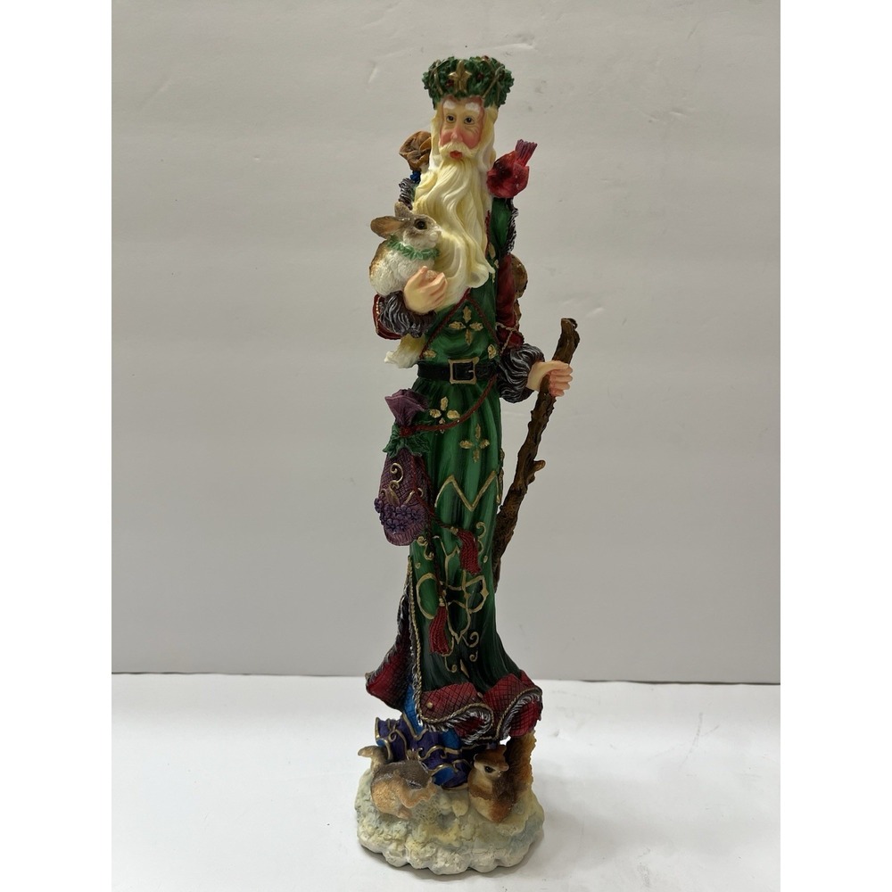 Vintage Lenox 1998 Pencil Santa Figurine The Woodland Santa Christmas 12.5"